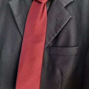 Frangi silk tie wine red.